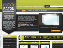 Tablet Screenshot of lloydpaton.co.uk